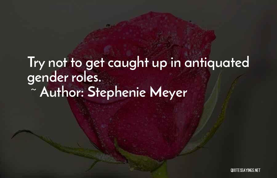 Stephenie Meyer Quotes: Try Not To Get Caught Up In Antiquated Gender Roles.