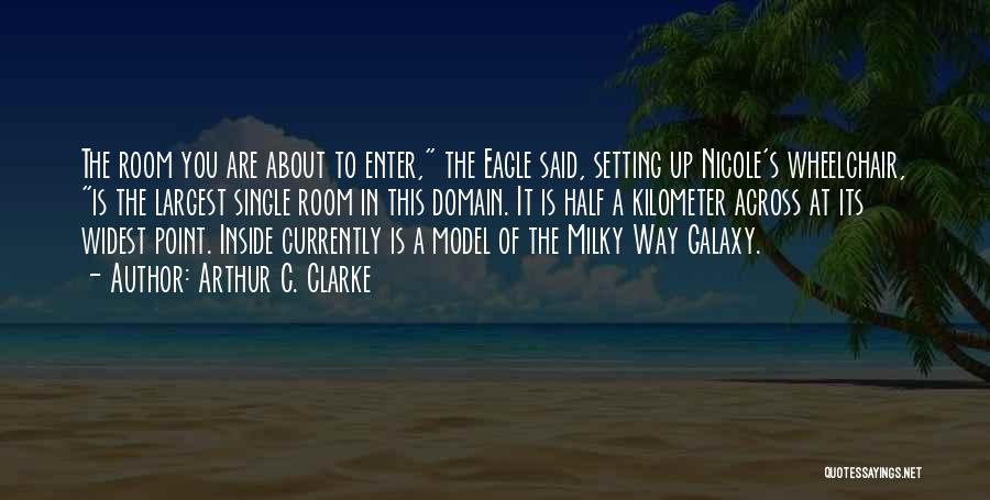 Arthur C. Clarke Quotes: The Room You Are About To Enter, The Eagle Said, Setting Up Nicole's Wheelchair, Is The Largest Single Room In