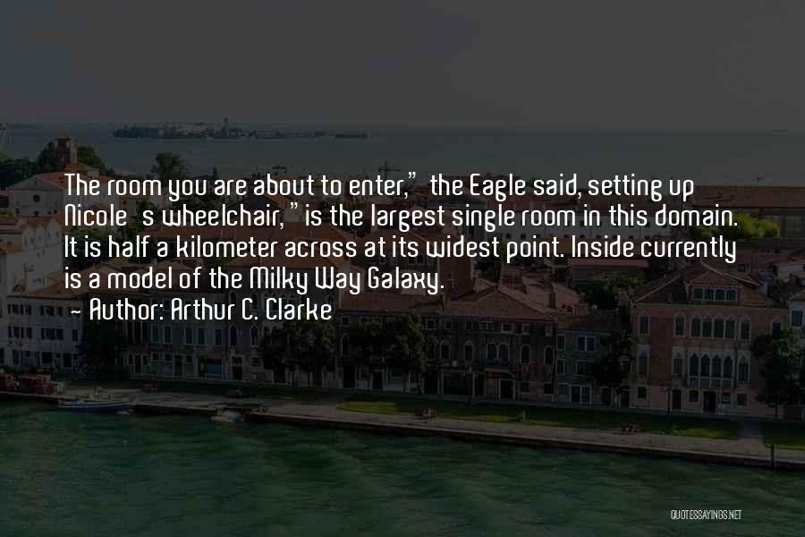 Arthur C. Clarke Quotes: The Room You Are About To Enter, The Eagle Said, Setting Up Nicole's Wheelchair, Is The Largest Single Room In