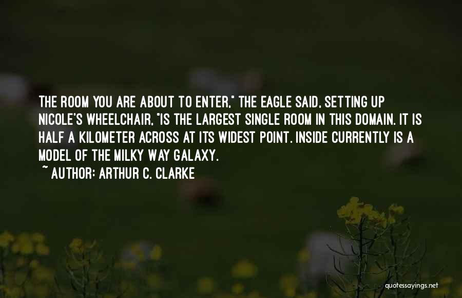 Arthur C. Clarke Quotes: The Room You Are About To Enter, The Eagle Said, Setting Up Nicole's Wheelchair, Is The Largest Single Room In