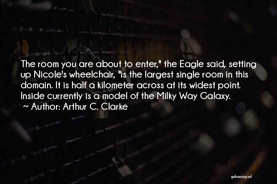 Arthur C. Clarke Quotes: The Room You Are About To Enter, The Eagle Said, Setting Up Nicole's Wheelchair, Is The Largest Single Room In