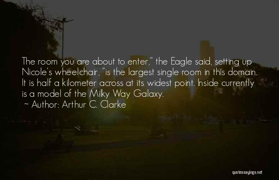 Arthur C. Clarke Quotes: The Room You Are About To Enter, The Eagle Said, Setting Up Nicole's Wheelchair, Is The Largest Single Room In