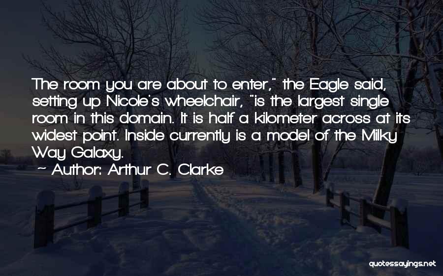 Arthur C. Clarke Quotes: The Room You Are About To Enter, The Eagle Said, Setting Up Nicole's Wheelchair, Is The Largest Single Room In