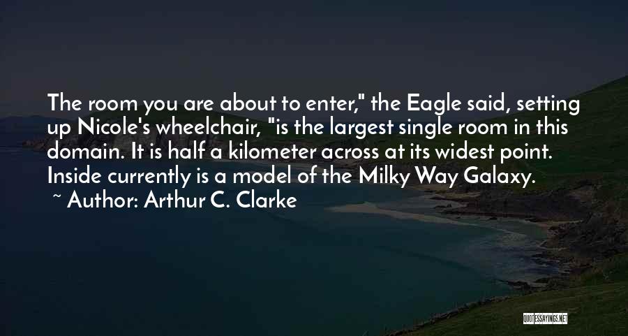 Arthur C. Clarke Quotes: The Room You Are About To Enter, The Eagle Said, Setting Up Nicole's Wheelchair, Is The Largest Single Room In