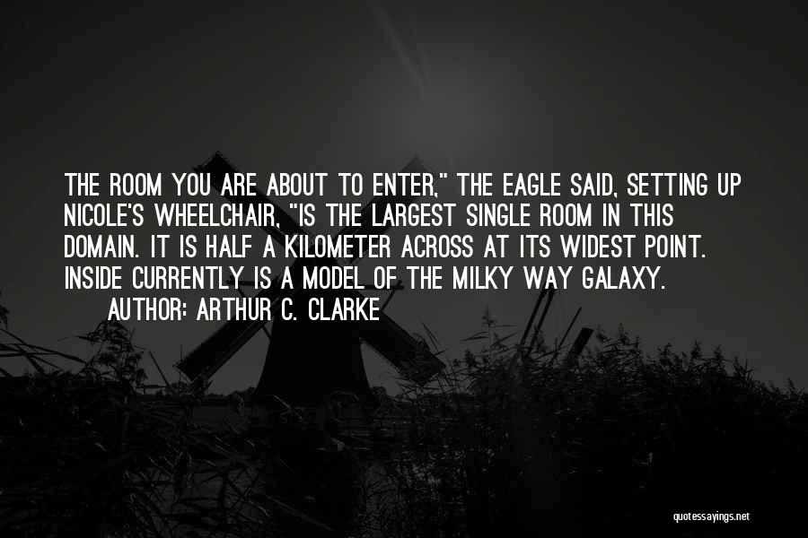 Arthur C. Clarke Quotes: The Room You Are About To Enter, The Eagle Said, Setting Up Nicole's Wheelchair, Is The Largest Single Room In