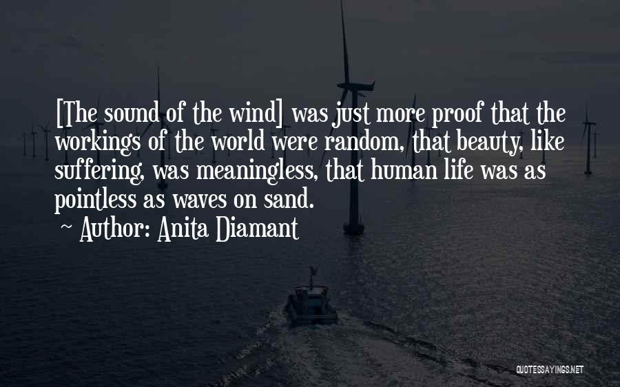 Anita Diamant Quotes: [the Sound Of The Wind] Was Just More Proof That The Workings Of The World Were Random, That Beauty, Like