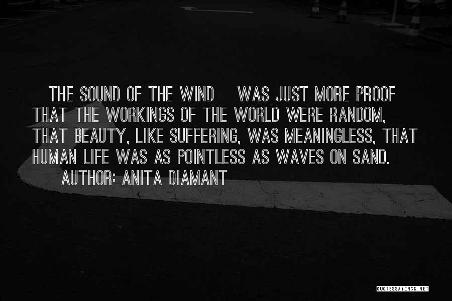 Anita Diamant Quotes: [the Sound Of The Wind] Was Just More Proof That The Workings Of The World Were Random, That Beauty, Like