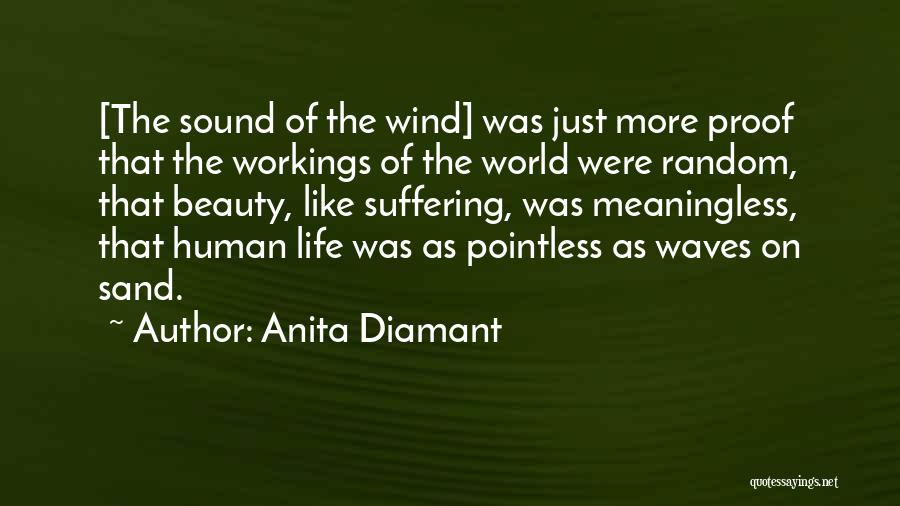 Anita Diamant Quotes: [the Sound Of The Wind] Was Just More Proof That The Workings Of The World Were Random, That Beauty, Like