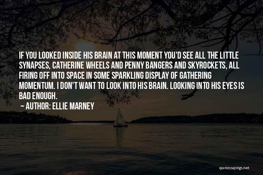 Ellie Marney Quotes: If You Looked Inside His Brain At This Moment You'd See All The Little Synapses, Catherine Wheels And Penny Bangers