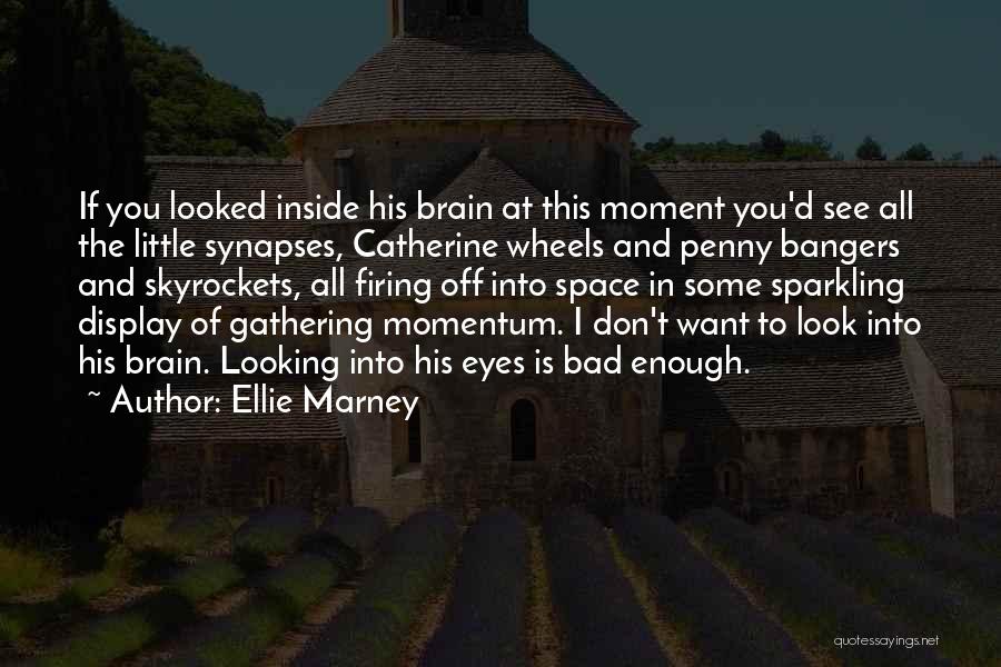 Ellie Marney Quotes: If You Looked Inside His Brain At This Moment You'd See All The Little Synapses, Catherine Wheels And Penny Bangers