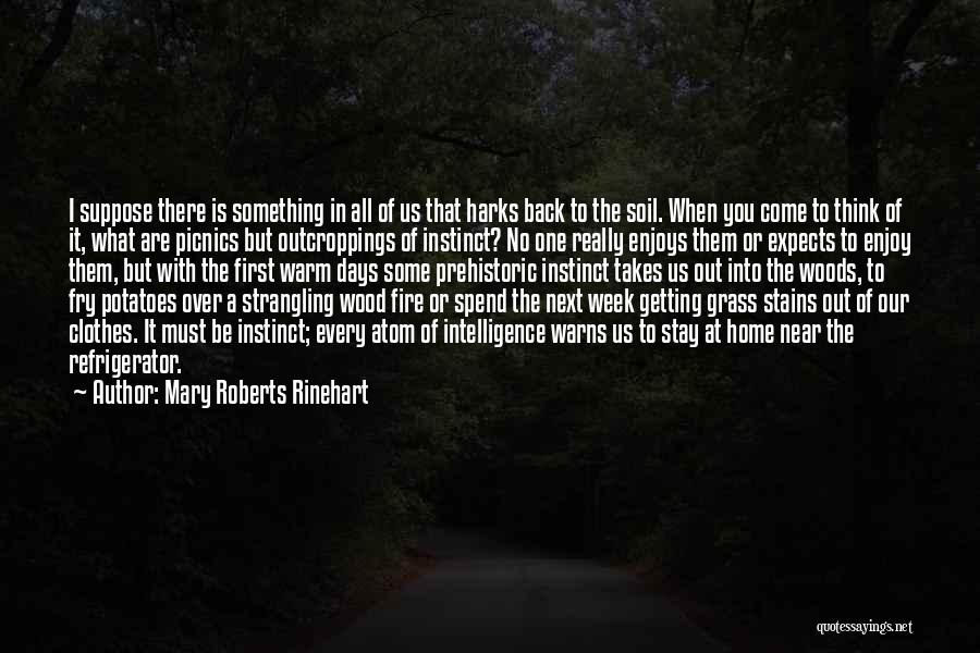 Mary Roberts Rinehart Quotes: I Suppose There Is Something In All Of Us That Harks Back To The Soil. When You Come To Think