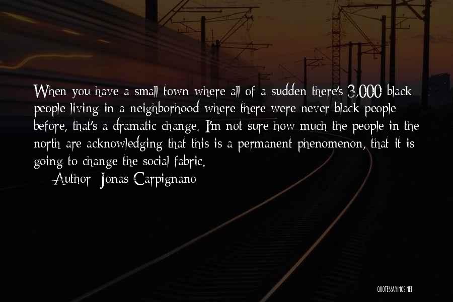 Jonas Carpignano Quotes: When You Have A Small Town Where All Of A Sudden There's 3,000 Black People Living In A Neighborhood Where