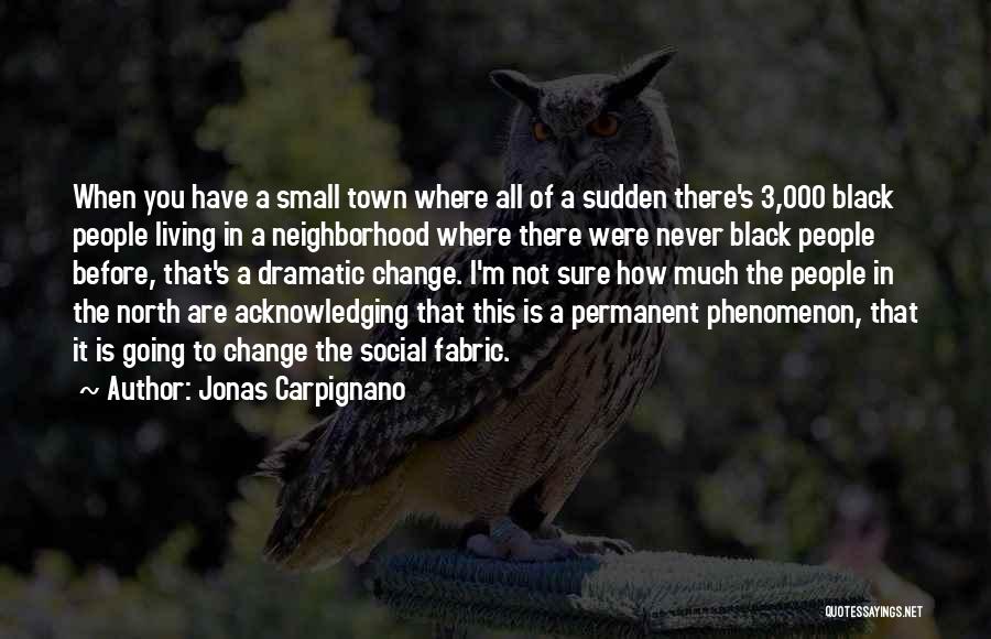 Jonas Carpignano Quotes: When You Have A Small Town Where All Of A Sudden There's 3,000 Black People Living In A Neighborhood Where