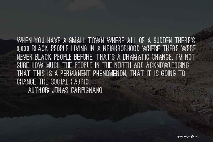 Jonas Carpignano Quotes: When You Have A Small Town Where All Of A Sudden There's 3,000 Black People Living In A Neighborhood Where