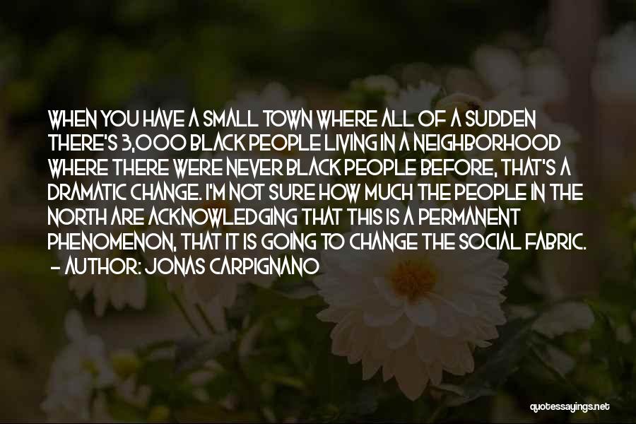 Jonas Carpignano Quotes: When You Have A Small Town Where All Of A Sudden There's 3,000 Black People Living In A Neighborhood Where