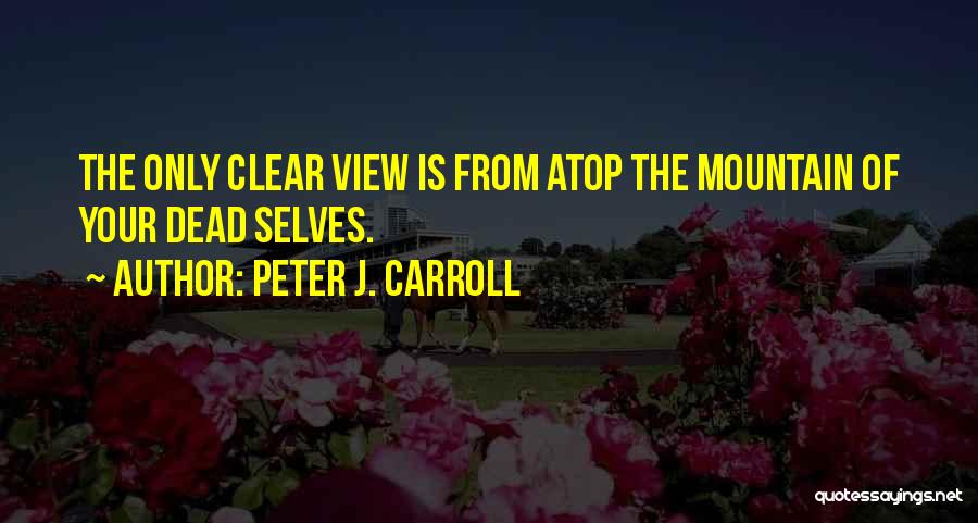 Peter J. Carroll Quotes: The Only Clear View Is From Atop The Mountain Of Your Dead Selves.