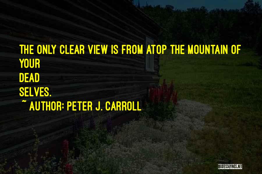 Peter J. Carroll Quotes: The Only Clear View Is From Atop The Mountain Of Your Dead Selves.