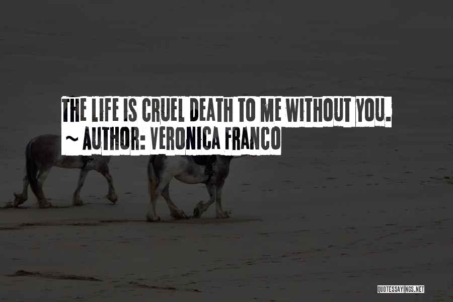 Veronica Franco Quotes: The Life Is Cruel Death To Me Without You.