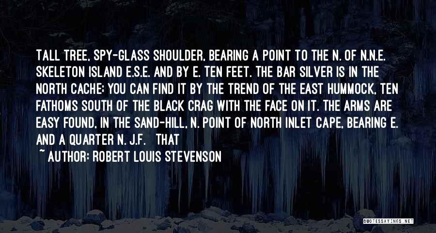 Robert Louis Stevenson Quotes: Tall Tree, Spy-glass Shoulder, Bearing A Point To The N. Of N.n.e. Skeleton Island E.s.e. And By E. Ten Feet.