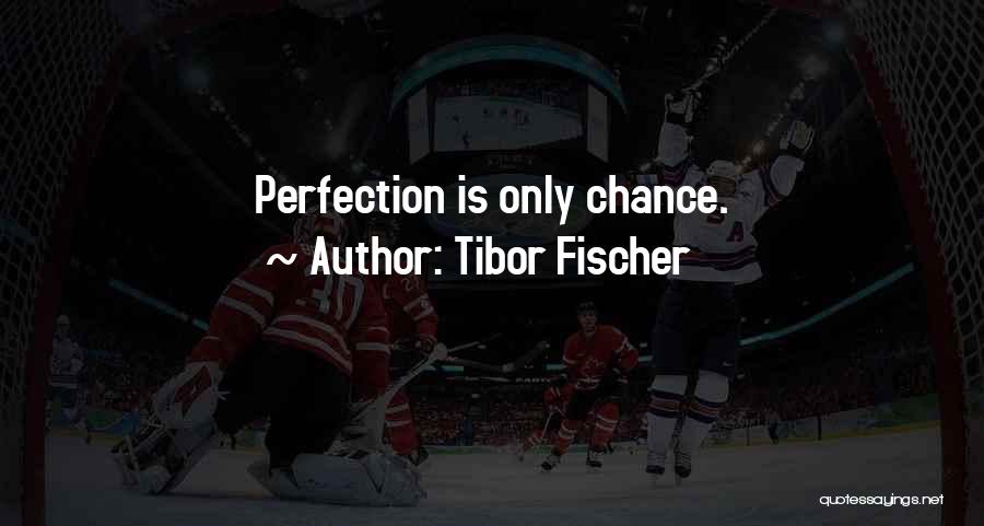 Tibor Fischer Quotes: Perfection Is Only Chance.