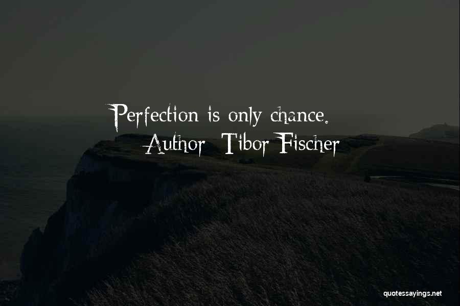 Tibor Fischer Quotes: Perfection Is Only Chance.