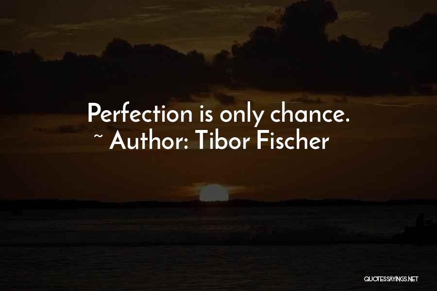 Tibor Fischer Quotes: Perfection Is Only Chance.