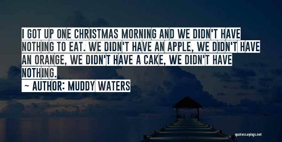 Muddy Waters Quotes: I Got Up One Christmas Morning And We Didn't Have Nothing To Eat. We Didn't Have An Apple, We Didn't