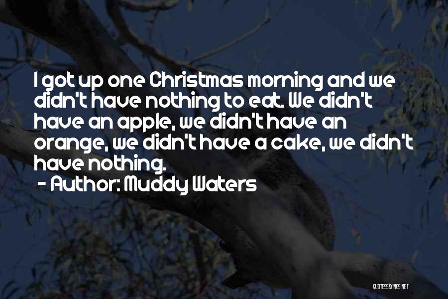 Muddy Waters Quotes: I Got Up One Christmas Morning And We Didn't Have Nothing To Eat. We Didn't Have An Apple, We Didn't