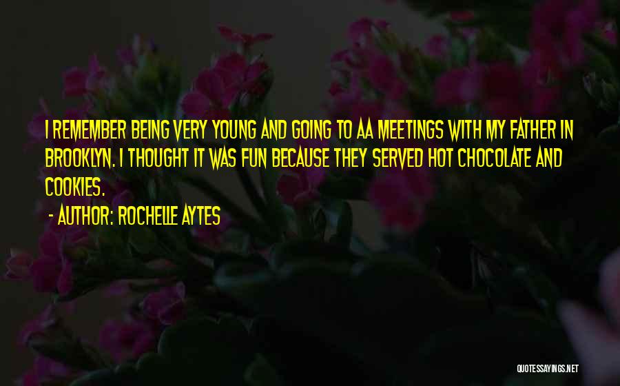 Rochelle Aytes Quotes: I Remember Being Very Young And Going To Aa Meetings With My Father In Brooklyn. I Thought It Was Fun