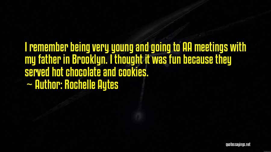 Rochelle Aytes Quotes: I Remember Being Very Young And Going To Aa Meetings With My Father In Brooklyn. I Thought It Was Fun