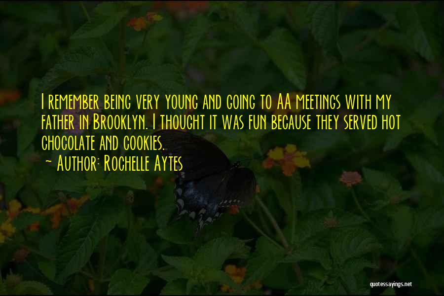 Rochelle Aytes Quotes: I Remember Being Very Young And Going To Aa Meetings With My Father In Brooklyn. I Thought It Was Fun