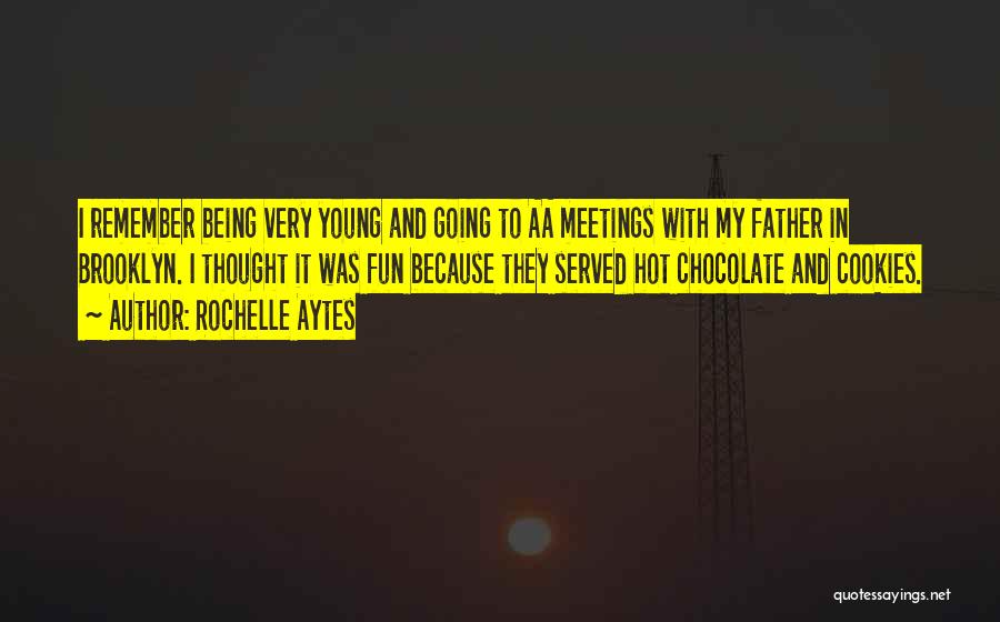 Rochelle Aytes Quotes: I Remember Being Very Young And Going To Aa Meetings With My Father In Brooklyn. I Thought It Was Fun
