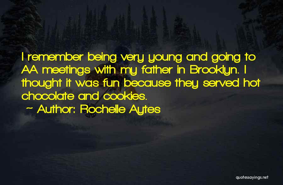 Rochelle Aytes Quotes: I Remember Being Very Young And Going To Aa Meetings With My Father In Brooklyn. I Thought It Was Fun