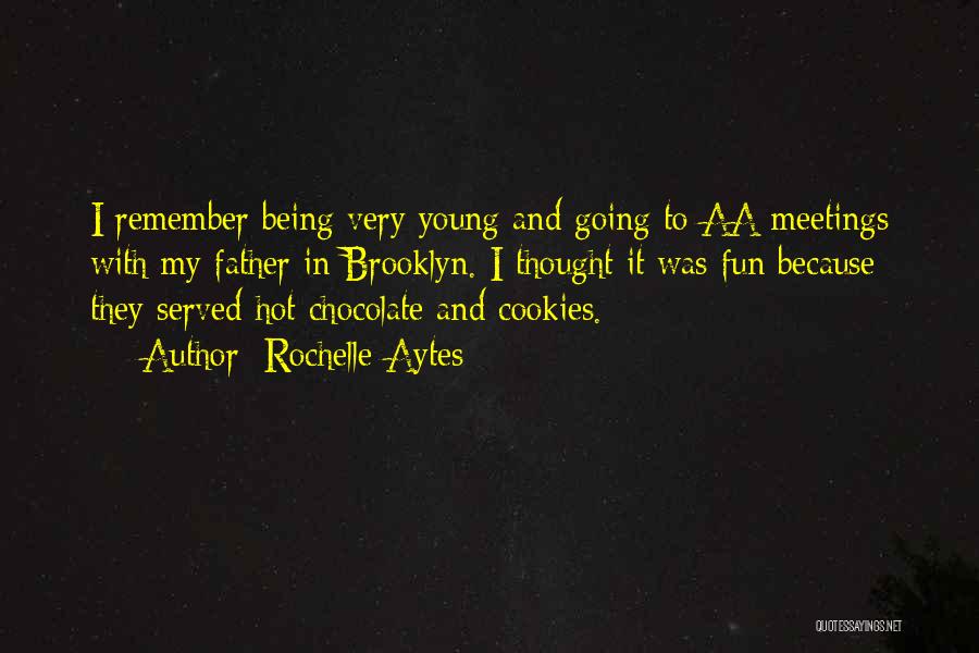 Rochelle Aytes Quotes: I Remember Being Very Young And Going To Aa Meetings With My Father In Brooklyn. I Thought It Was Fun