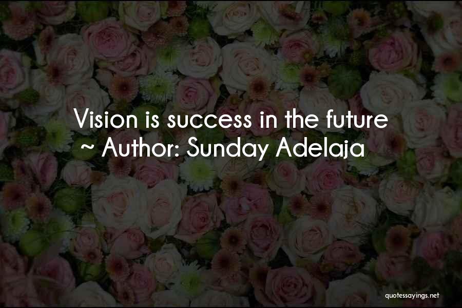 Sunday Adelaja Quotes: Vision Is Success In The Future