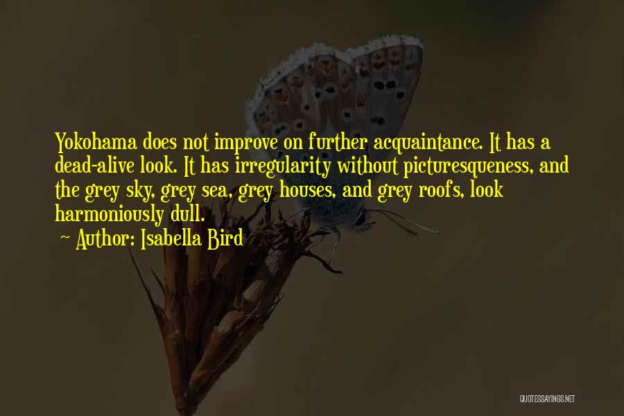 Isabella Bird Quotes: Yokohama Does Not Improve On Further Acquaintance. It Has A Dead-alive Look. It Has Irregularity Without Picturesqueness, And The Grey