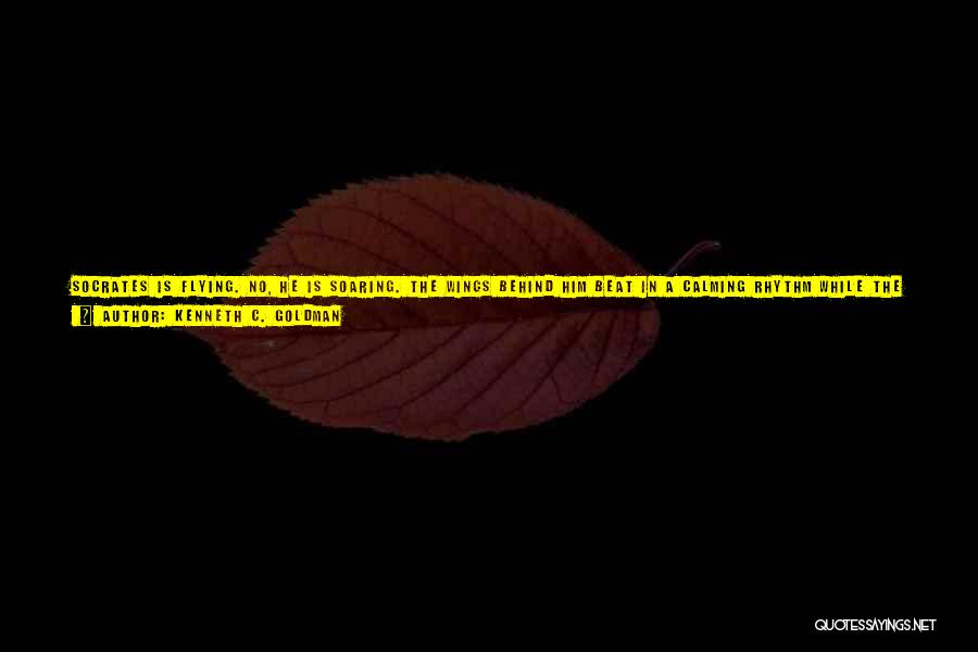 Kenneth C. Goldman Quotes: Socrates Is Flying. No, He Is Soaring. The Wings Behind Him Beat In A Calming Rhythm While The Cool Air