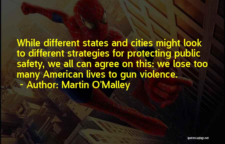 Martin O'Malley Quotes: While Different States And Cities Might Look To Different Strategies For Protecting Public Safety, We All Can Agree On This: