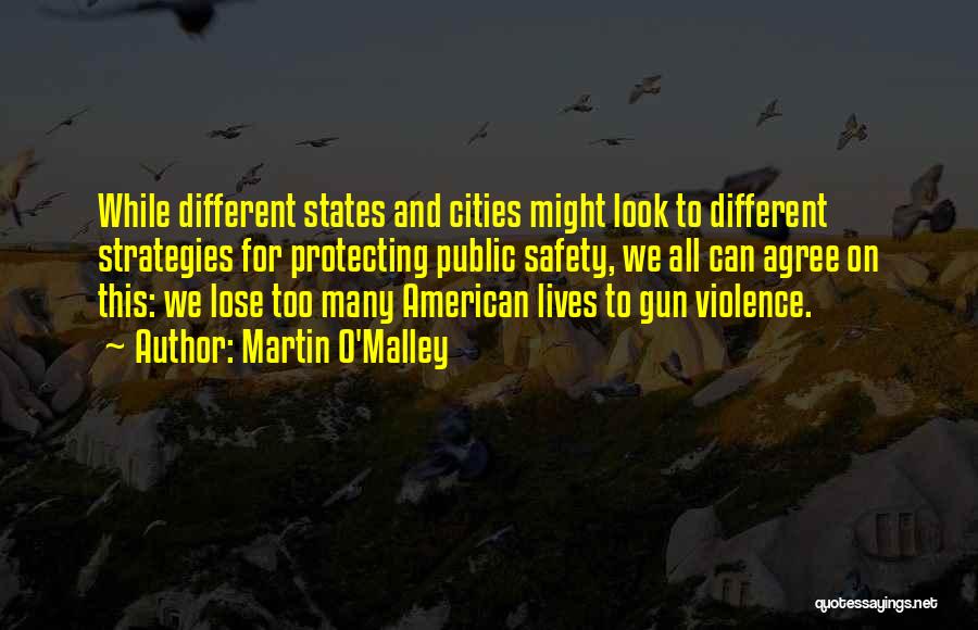 Martin O'Malley Quotes: While Different States And Cities Might Look To Different Strategies For Protecting Public Safety, We All Can Agree On This: