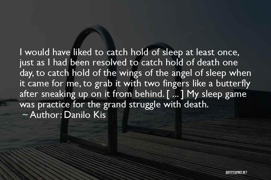 Danilo Kis Quotes: I Would Have Liked To Catch Hold Of Sleep At Least Once, Just As I Had Been Resolved To Catch