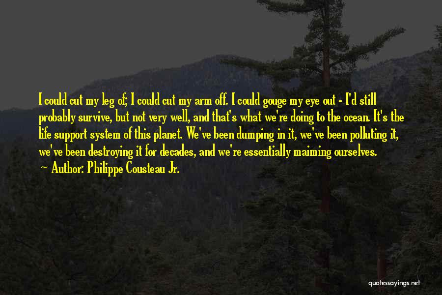 Philippe Cousteau Jr. Quotes: I Could Cut My Leg Of; I Could Cut My Arm Off. I Could Gouge My Eye Out - I'd