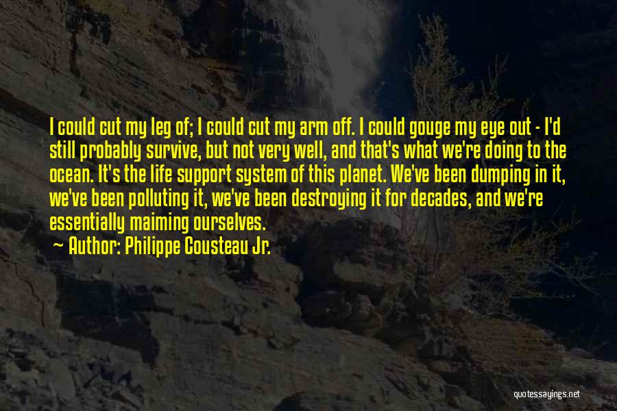 Philippe Cousteau Jr. Quotes: I Could Cut My Leg Of; I Could Cut My Arm Off. I Could Gouge My Eye Out - I'd