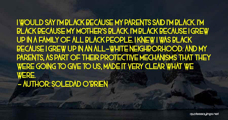 Soledad O'Brien Quotes: I Would Say I'm Black Because My Parents Said I'm Black. I'm Black Because My Mother's Black. I'm Black Because