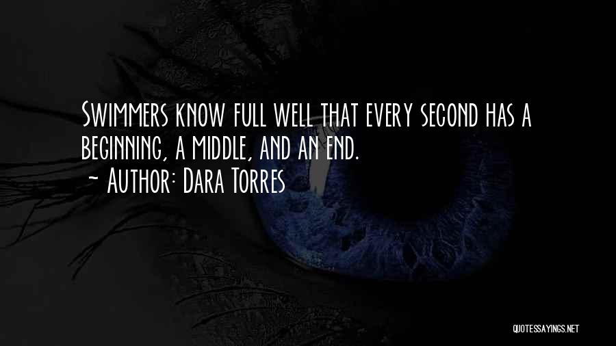 Dara Torres Quotes: Swimmers Know Full Well That Every Second Has A Beginning, A Middle, And An End.