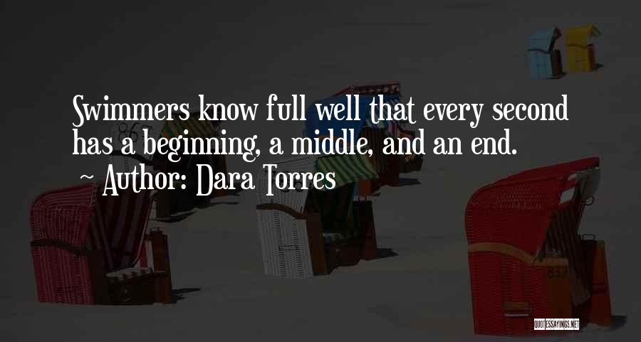 Dara Torres Quotes: Swimmers Know Full Well That Every Second Has A Beginning, A Middle, And An End.