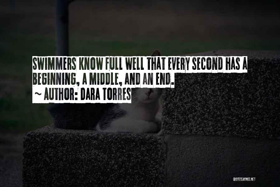 Dara Torres Quotes: Swimmers Know Full Well That Every Second Has A Beginning, A Middle, And An End.