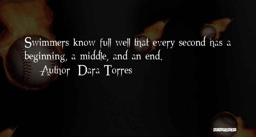 Dara Torres Quotes: Swimmers Know Full Well That Every Second Has A Beginning, A Middle, And An End.