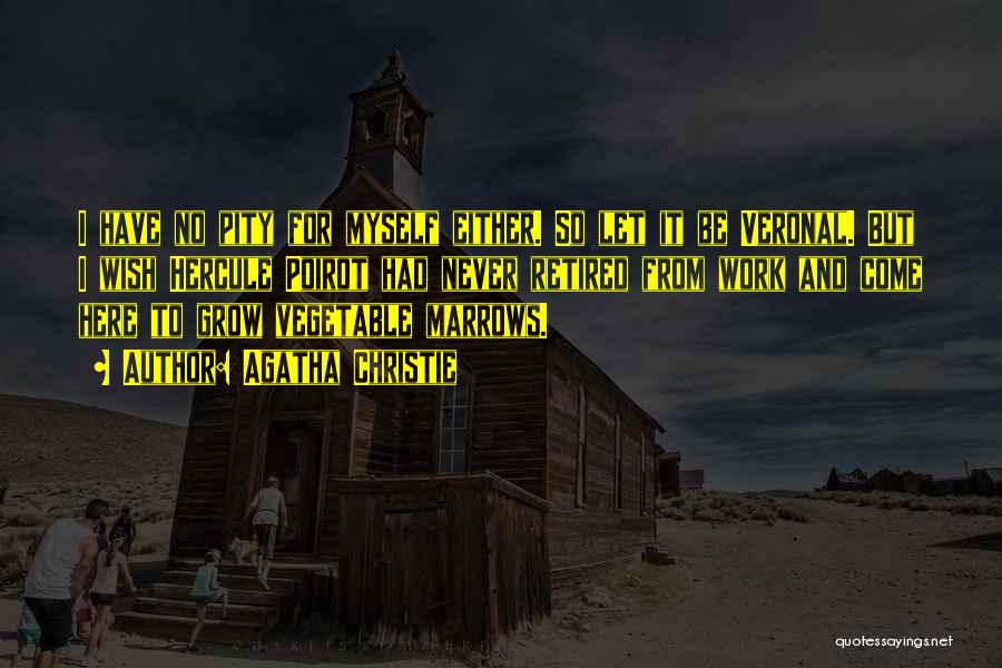Agatha Christie Quotes: I Have No Pity For Myself Either. So Let It Be Veronal. But I Wish Hercule Poirot Had Never Retired