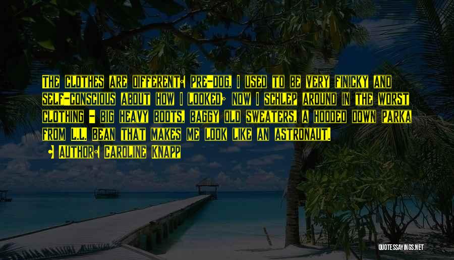 Caroline Knapp Quotes: The Clothes Are Different: Pre-dog, I Used To Be Very Finicky And Self-conscious About How I Looked; Now I Schlep
