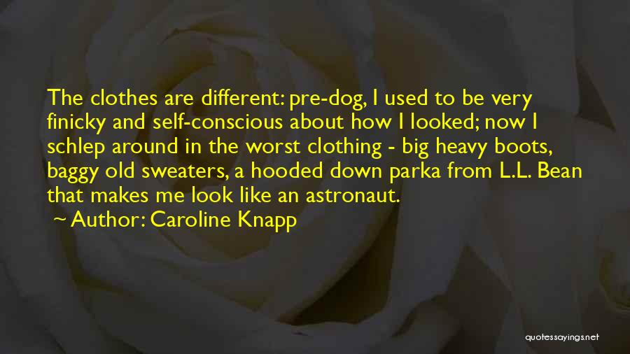 Caroline Knapp Quotes: The Clothes Are Different: Pre-dog, I Used To Be Very Finicky And Self-conscious About How I Looked; Now I Schlep